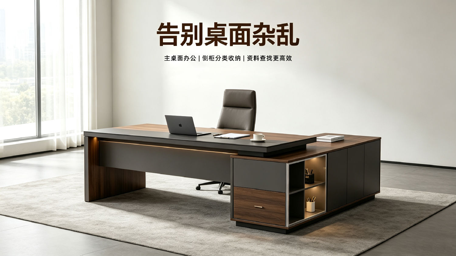 老板桌：办公桌